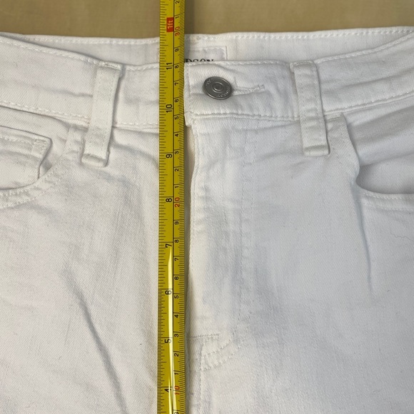 NWOT Hudson Noa High Rise Straight Fit Cropped Jeans White 25 Capsule Wardrobe - Picture 4 of 13
